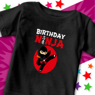 Camiseta Para Bebê Festa de Karatê Divertida Aniversário de Criança A