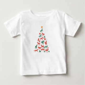 Camiseta Para Bebê Festa de Natal, Fazenda de Natal