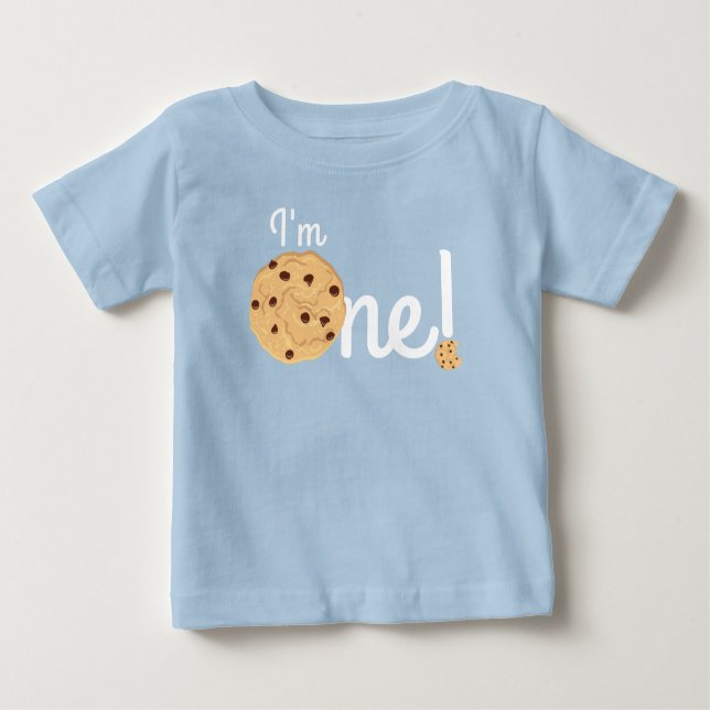 Camiseta Para Bebê Festa de primeiro aniversario de Chocolate Chip Co (Frente)