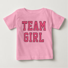 Camiseta Para Bebê Festa de Revolução do Gênero Bebê Rosa da Equipe