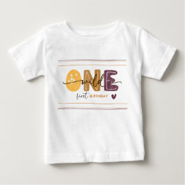 Camiseta Para Bebê Festa de Um Ano do Selvagem Moderno