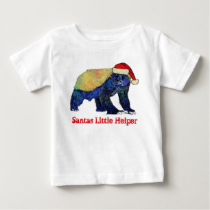 Camiseta Para Bebê Festa Divertida e Irônica do Texugo de Mel Citação