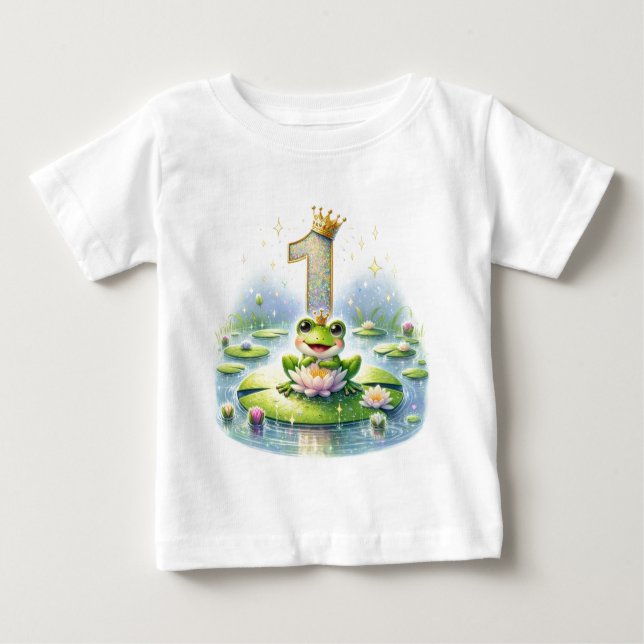 Camiseta Para Bebê Festa do Lago Real: Um Devaneio do Primeiro Aniver (Frente)