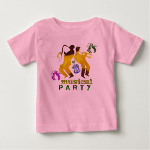 Camiseta Para Bebê festa musical
