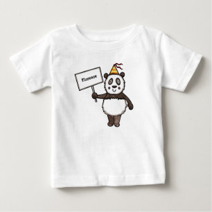 Camiseta Para Bebê Festa Personalizada do Panda