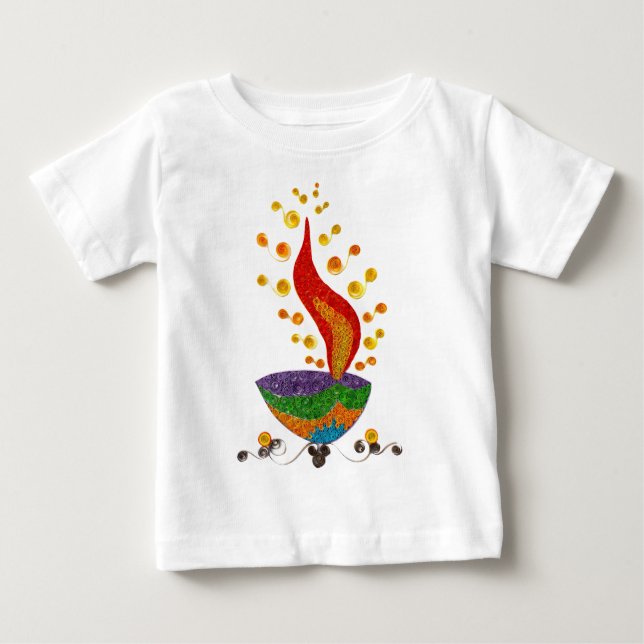 Camiseta Para Bebê Festival 2014 de Diwali (Frente)