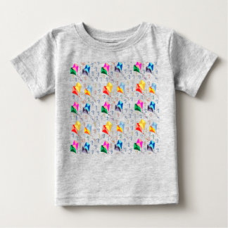 Camiseta Para Bebê Festival de pipas coloridas 