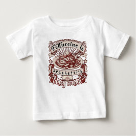 Camiseta Para Bebê Fettuccine é primo Rico de Espaguete