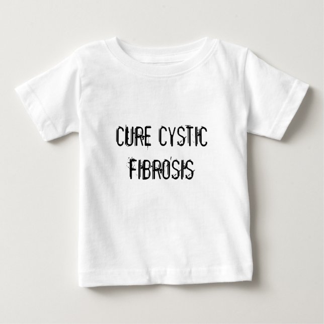 Camiseta Para Bebê Fibrose cística da cura (Frente)