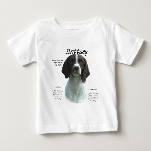 Camiseta Para Bebê Fígado Brittany - História Espanhola (Frente)