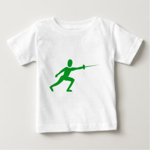 Camiseta Para Bebê Figura de cerca - Verde-gramínea