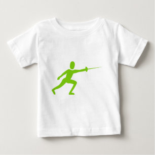 Camiseta Para Bebê Figura de cerca - Verde marciano