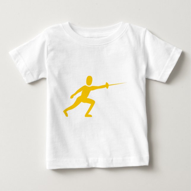 Camiseta Para Bebê Figura de delimitação - âmbar (Frente)