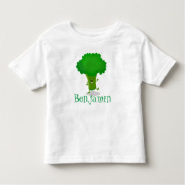 Camiseta Para Bebê Figura de desenho animado de brócolis dançante de 