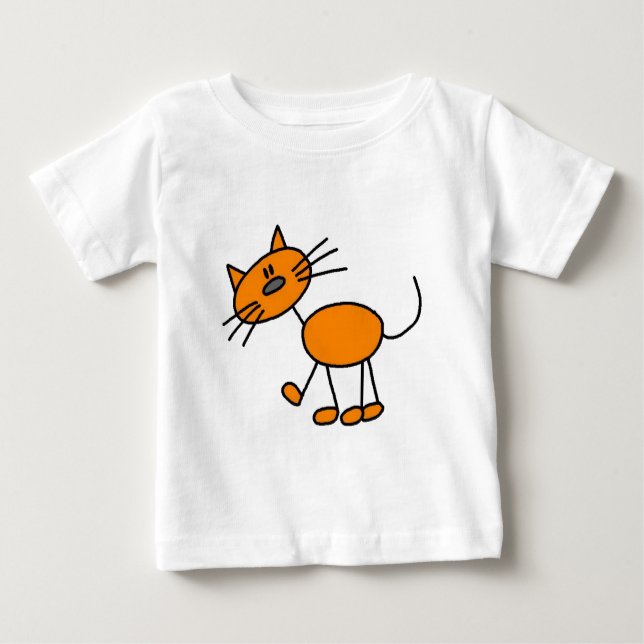 Camiseta Para Bebê Figura Stick T-shirts e presentes (Frente)