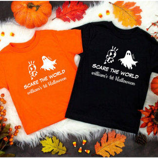 Camiseta Para Bebê Figurino 1 rua Halloween Pumpkin Engraçado Bebê
