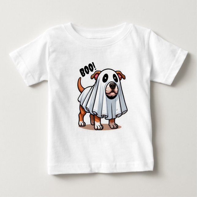 Camiseta Para Bebê Figurino do Fantasma AmStaff (Frente)