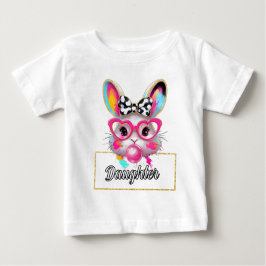 Camiseta Para Bebê Filha Bubble - Coelhinho da Páscoa