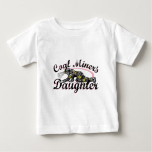 Camiseta Para Bebê filha de mineiro de carvão