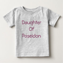 Camiseta Para Bebê Filha de Poseidon