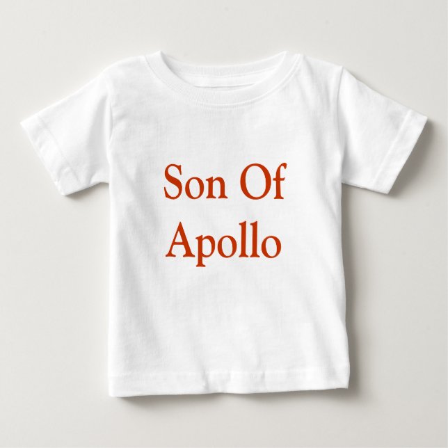Camiseta Para Bebê Filho da parte superior do bebê de Apollo (Frente)