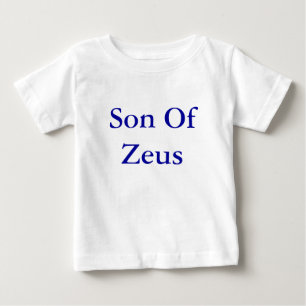 Camiseta Para Bebê Filho da parte superior do bebê de Zeus