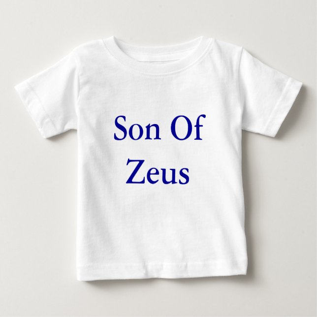 Camiseta Para Bebê Filho da parte superior do bebê de Zeus (Frente)