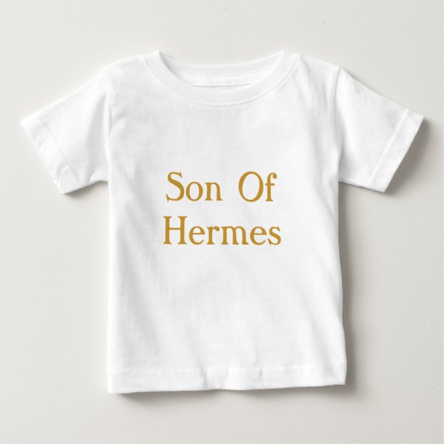 Camiseta Para Bebê Filho de Hermes - Deus Grego (Frente)