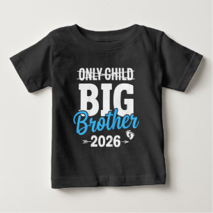 Camiseta Para Bebê Filho Único Riscado Irmão Mais Velho 2026