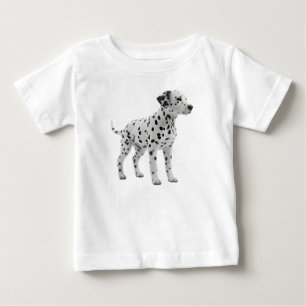 Camiseta Para Bebê Filhote Adorável de Dálmata em Pé Isolado