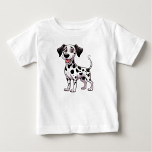 Camiseta Para Bebê Filhote brincalhão de dálmata