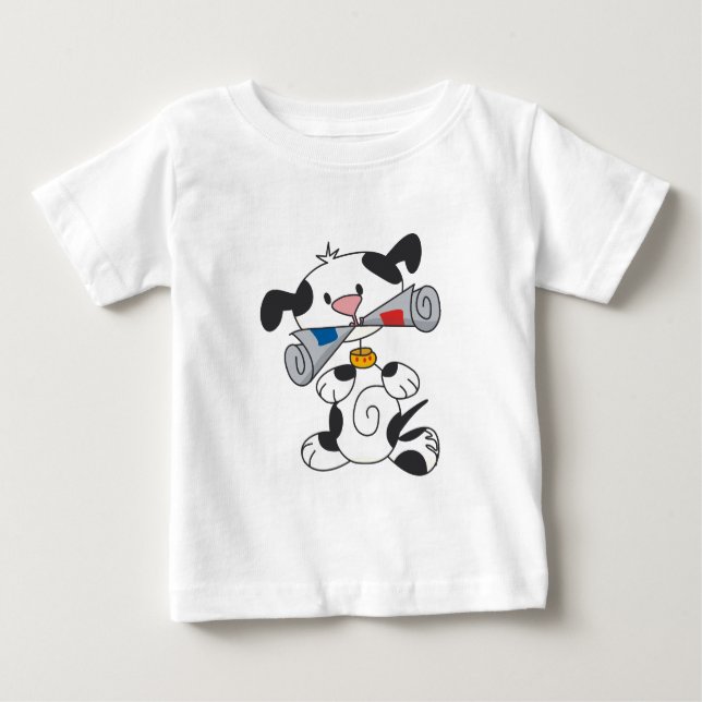 Camiseta Para Bebê Filhote de cachorro com t-shirt e presentes do (Frente)