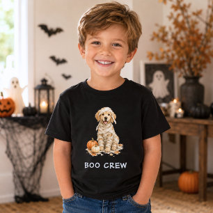 Camiseta Para Bebê Filhote de Retriever Dourado de Halloween Enfaixad