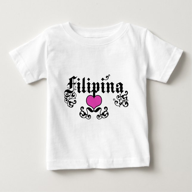 Camiseta Para Bebê filipina (Frente)