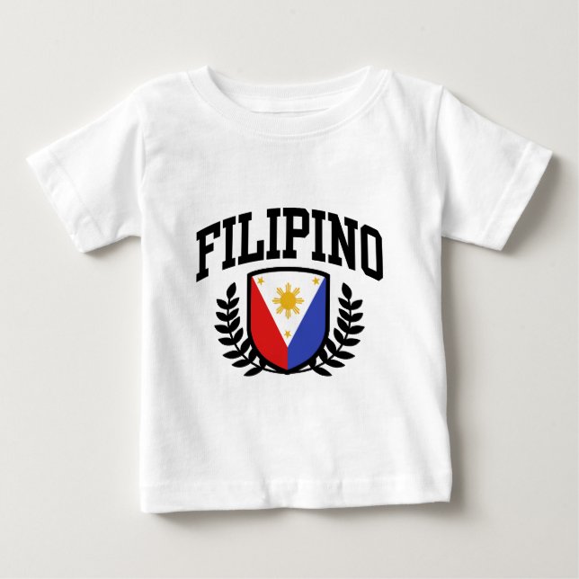 Camiseta Para Bebê filipino (Frente)