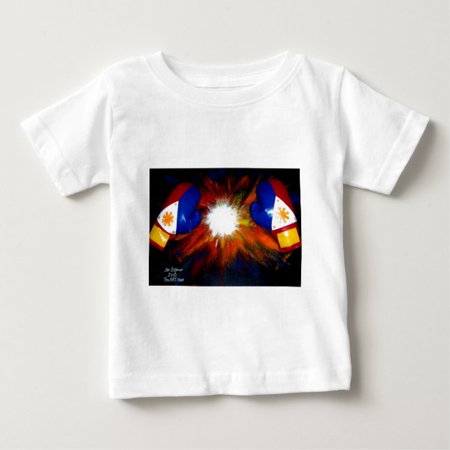 CAMISETA PARA BEBÊ FILIPINO BOXER - ORGULHO DE CAIXA DAS FILIPINAS (Frente)