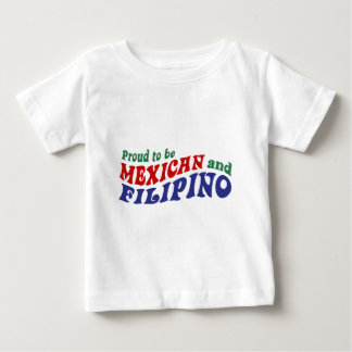 Camiseta Para Bebê Filipino mexicano