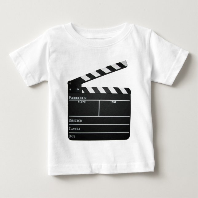 Camiseta Para Bebê Filme da válvula da ardósia do filme da ripa (Frente)