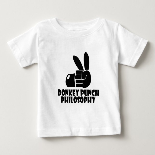 Camiseta Para Bebê Filosofia Donkey Punch (Frente)