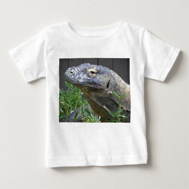 Camiseta Para Bebê Fim do dragão de Komodo acima (Frente)