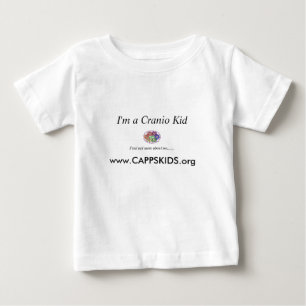 Camiseta Para Bebê FinalLogo3, eu sou um miúdo de Cranio,