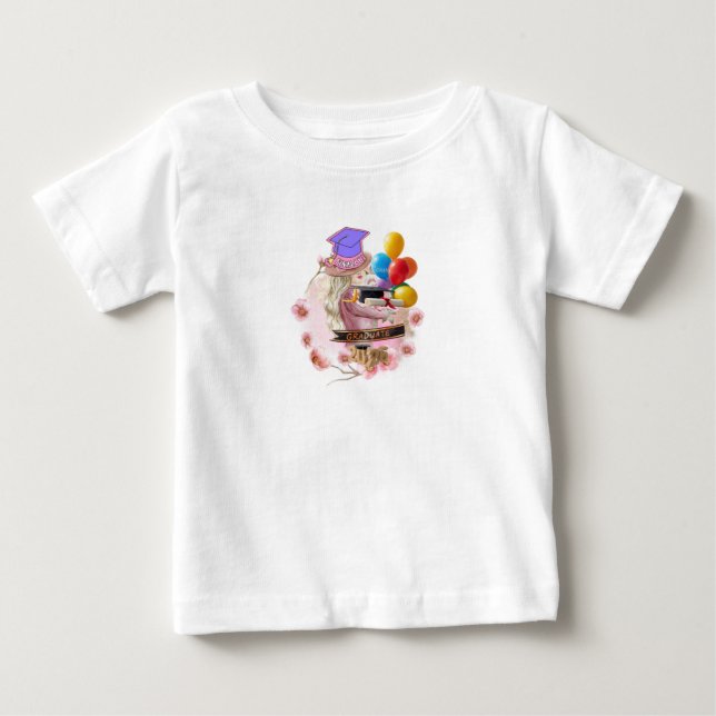 Camiseta Para Bebê Finalmente! Graduado da Turma de 2026 (Frente)
