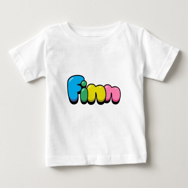 Camiseta Para Bebê Finn (Frente)