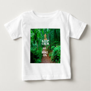 Camiseta Para Bebê Fique calmo e caminhe