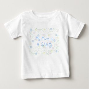 Camiseta Para Bebê Fique em casa mãe SAHM