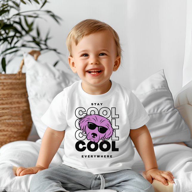 Camiseta Para Bebê Fique legal (Criador carregado)