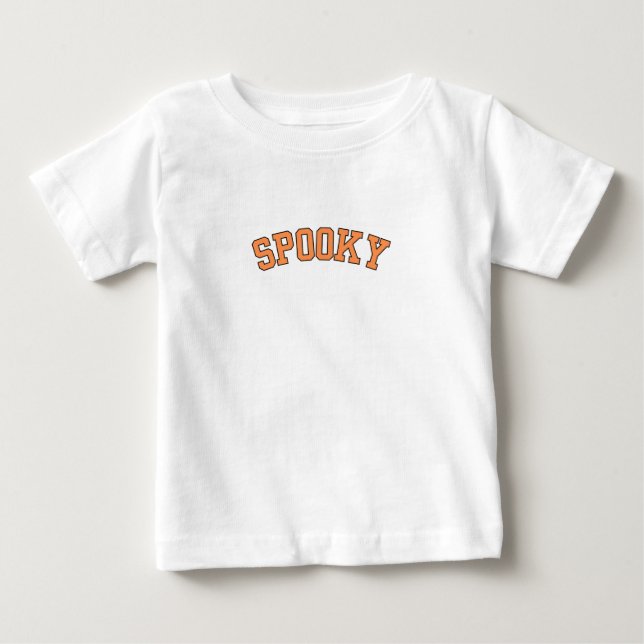 Camiseta Para Bebê Fique Spooky (Frente)
