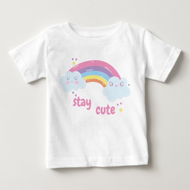 Camiseta Para Bebê Fiquem bonitos (Frente)
