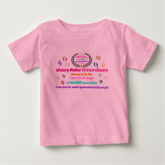 Camiseta Para Bebê First Baby: History Maker Extraordinaire