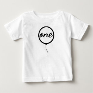 Camiseta Para Bebê First Birthday , 1st Birthday, balloon